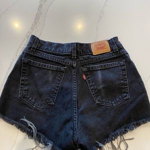 Vintage black Levi’s shorts